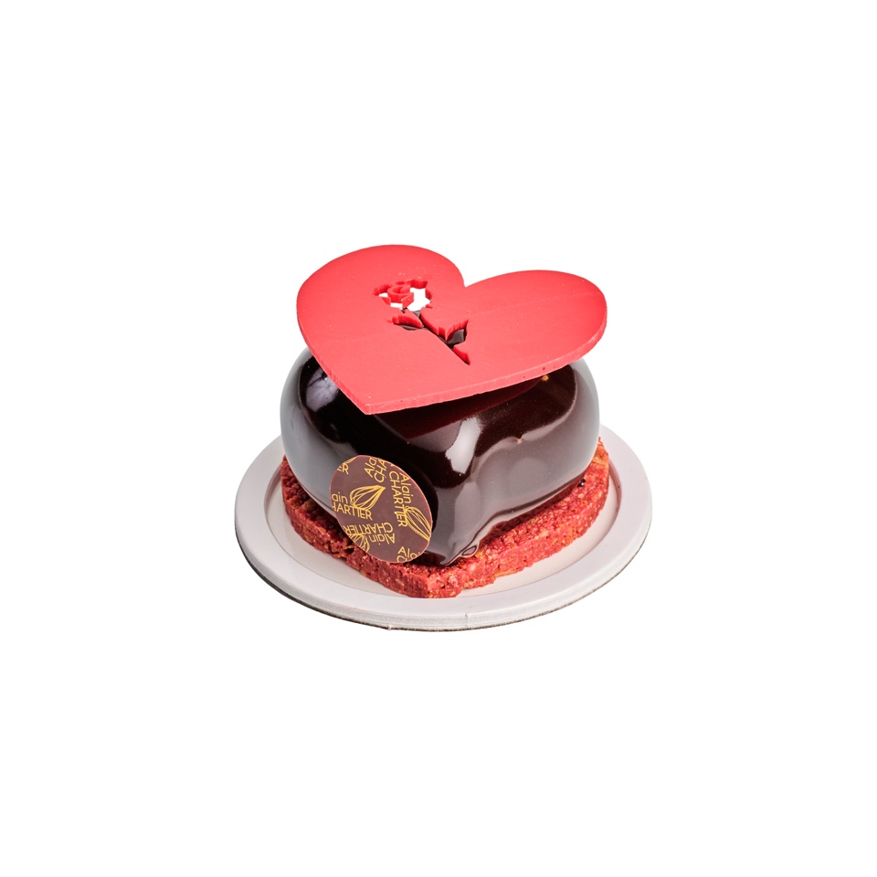 Pâtisserie coeur chocolat vanille