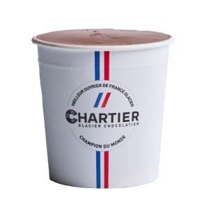 Petit pot de crème glacée chocolat (110ml)