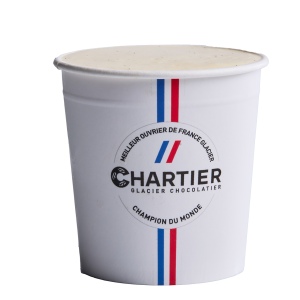 Petit pot de crème glacée vanille (110 ml)