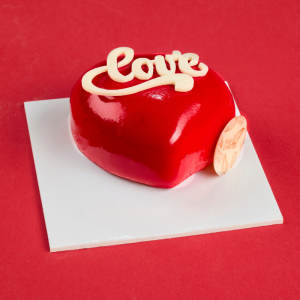 Pâtisserie coeur vanille fruits rouges