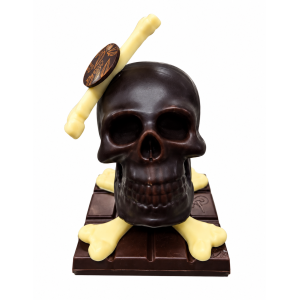 Tête de mort en chocolat