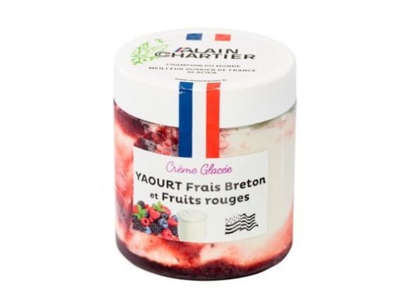 Pot de crème glacée yaourt  breton fruits rouges (550ml)