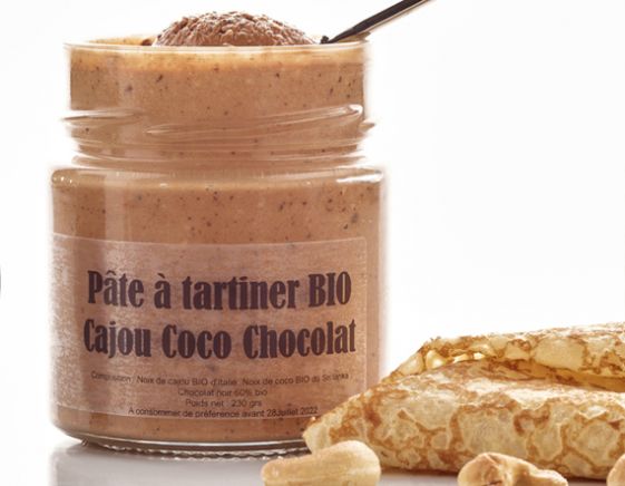 Pâte à Tartiner Cajou Coco Chocolat Bio