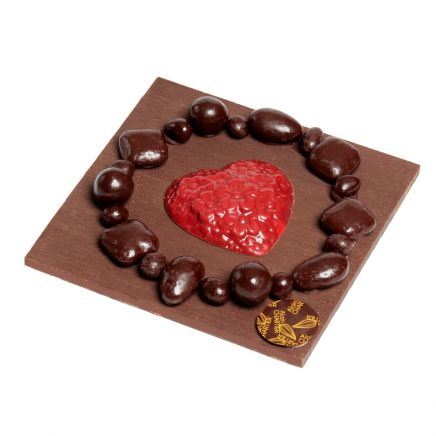 Collier de perles en chocolat